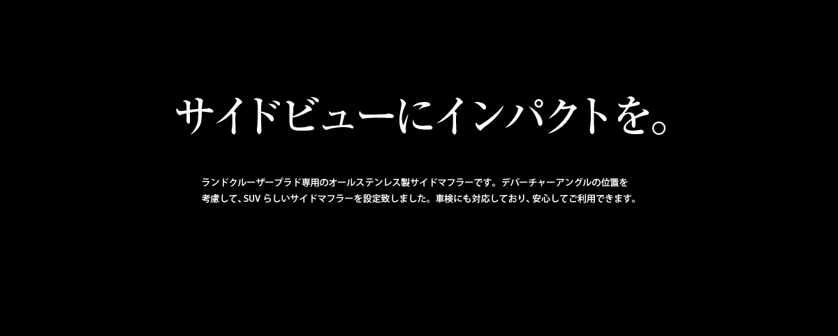 ヴァルド サイドマフラー ランドクルーザープラド用オーバル117W x 2