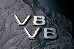 V8 EMBLEM