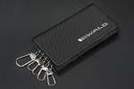 LEATHER KEY CASE WALD LOGO