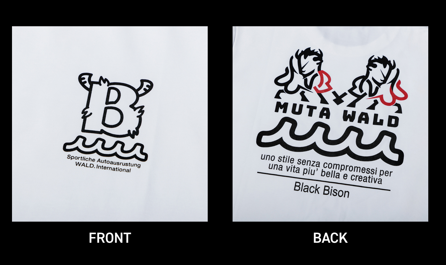 WALD COLLECTION : muta x WALD SPECIAL COLLABORATION T-SHIRT