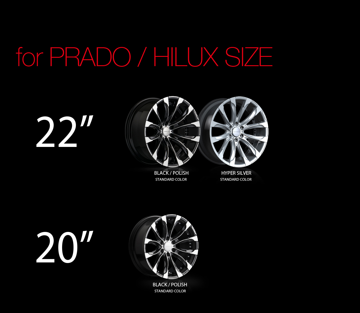 WALD WHEEL : J11-C JARRET 1PC CASTED